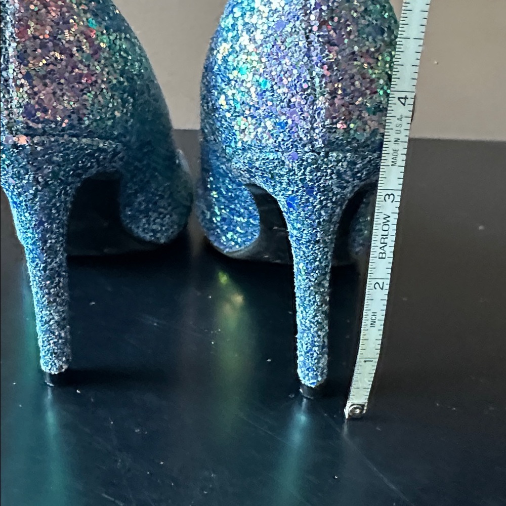 NINE WEST Glittering Blue & Purple Heels - Picture 8 of 12